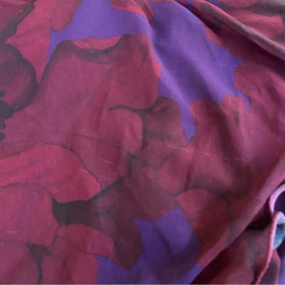 Hutch Kya Wrap Dress Long Sleeve in Purple Floral Chiffon Size Small - Picture 12 of 13